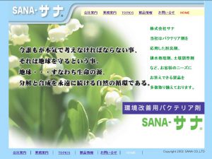 初代サナwebサイト